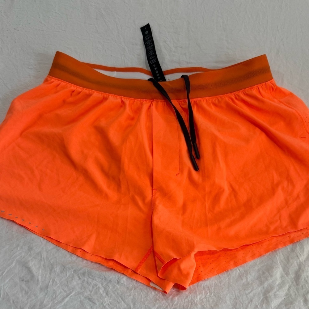 Lululemon Athletica Bright Orange Athletic Shorts